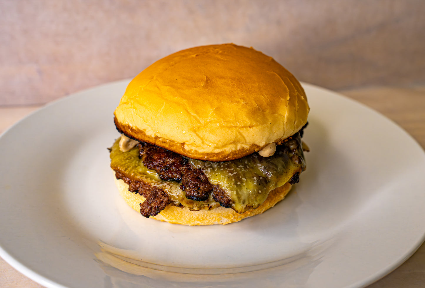 double smash cheeseburger w fries