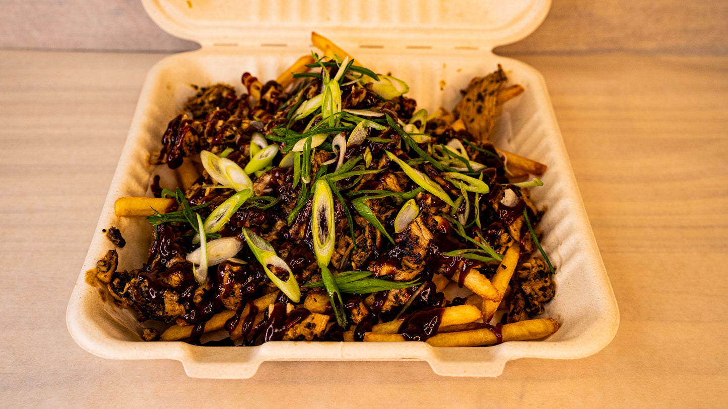 Pork loaded fries