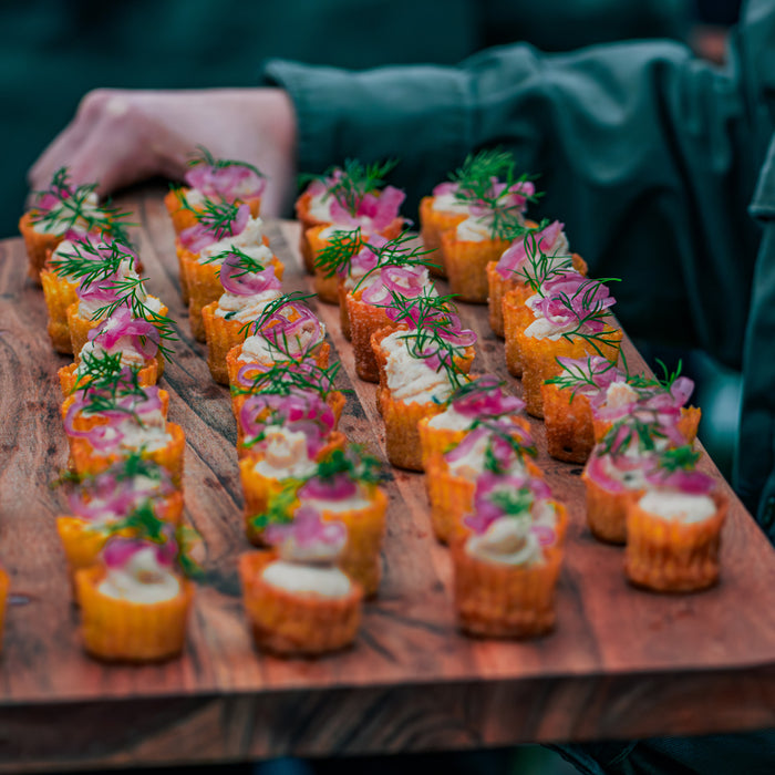 Open fire buffet event