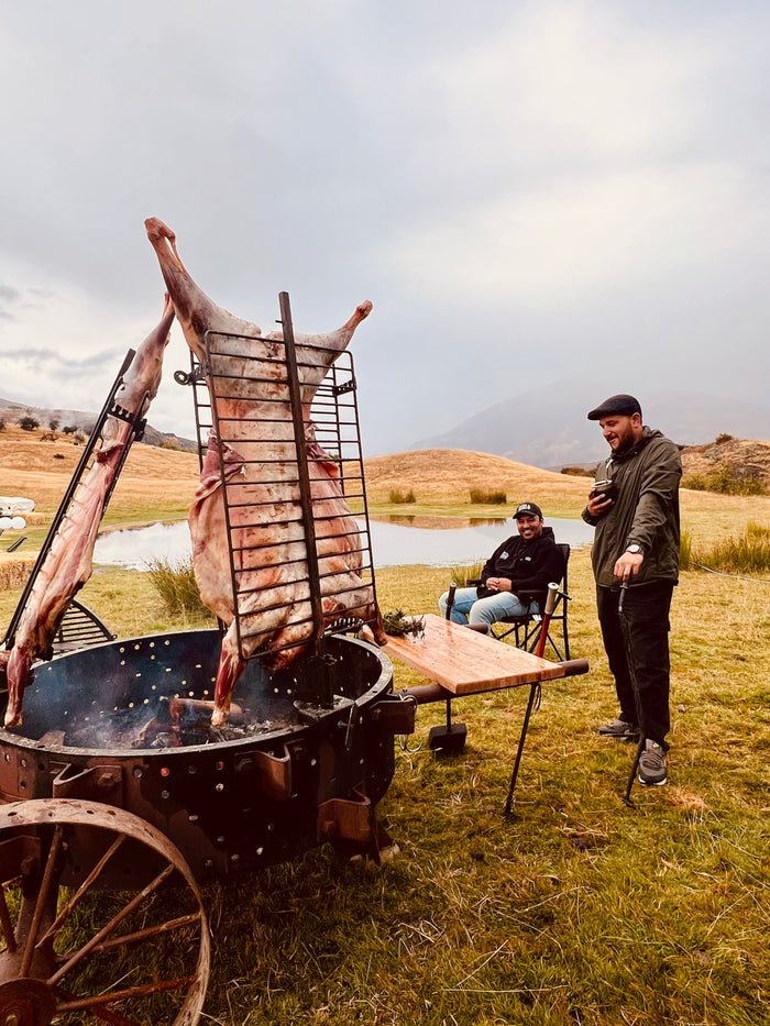 Open fire buffet event