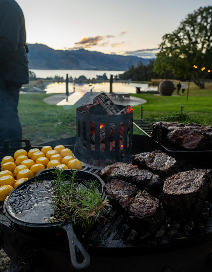 Asado catering setup